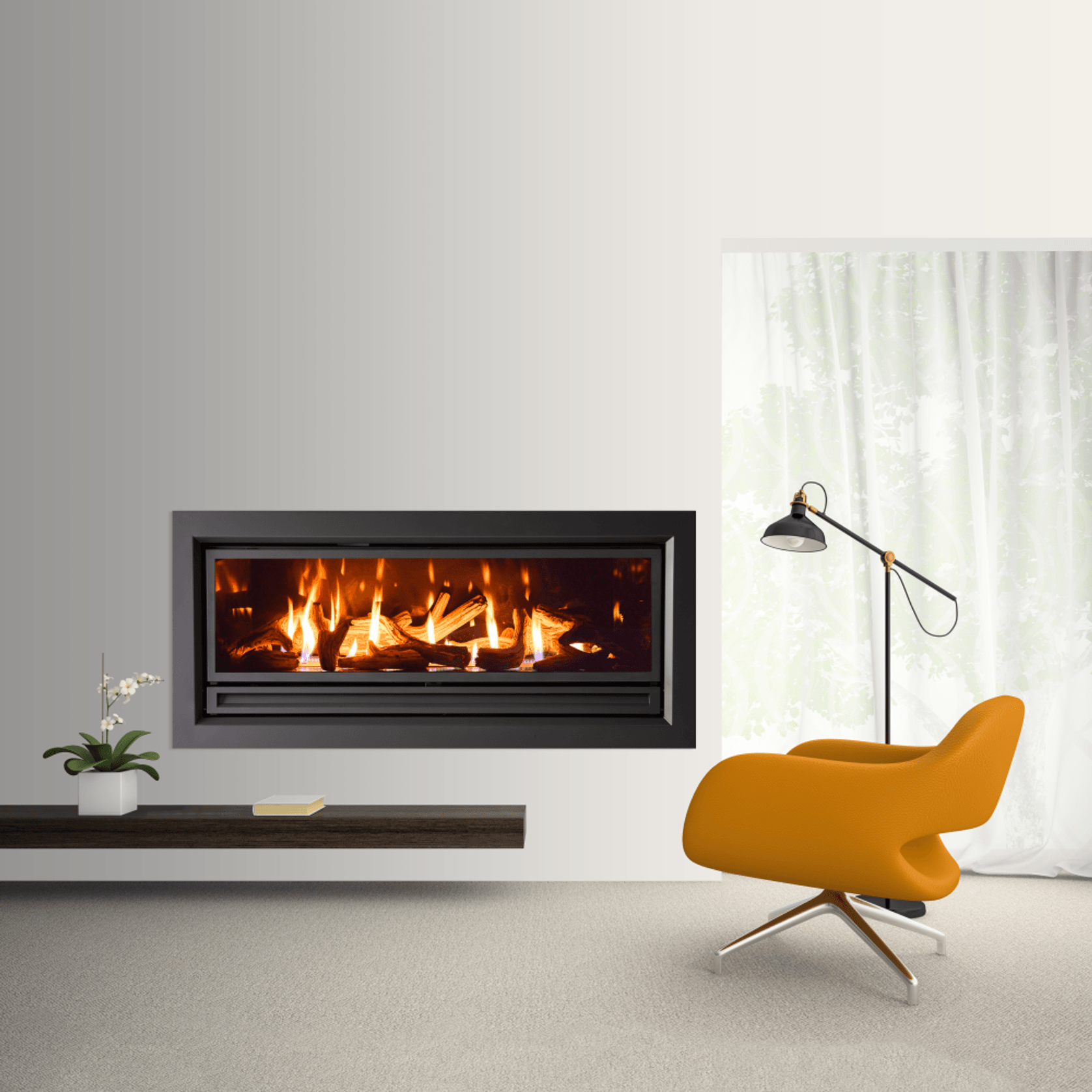 Archer IS1500 Zero Clearance Insert Gas Fireplace gallery detail image