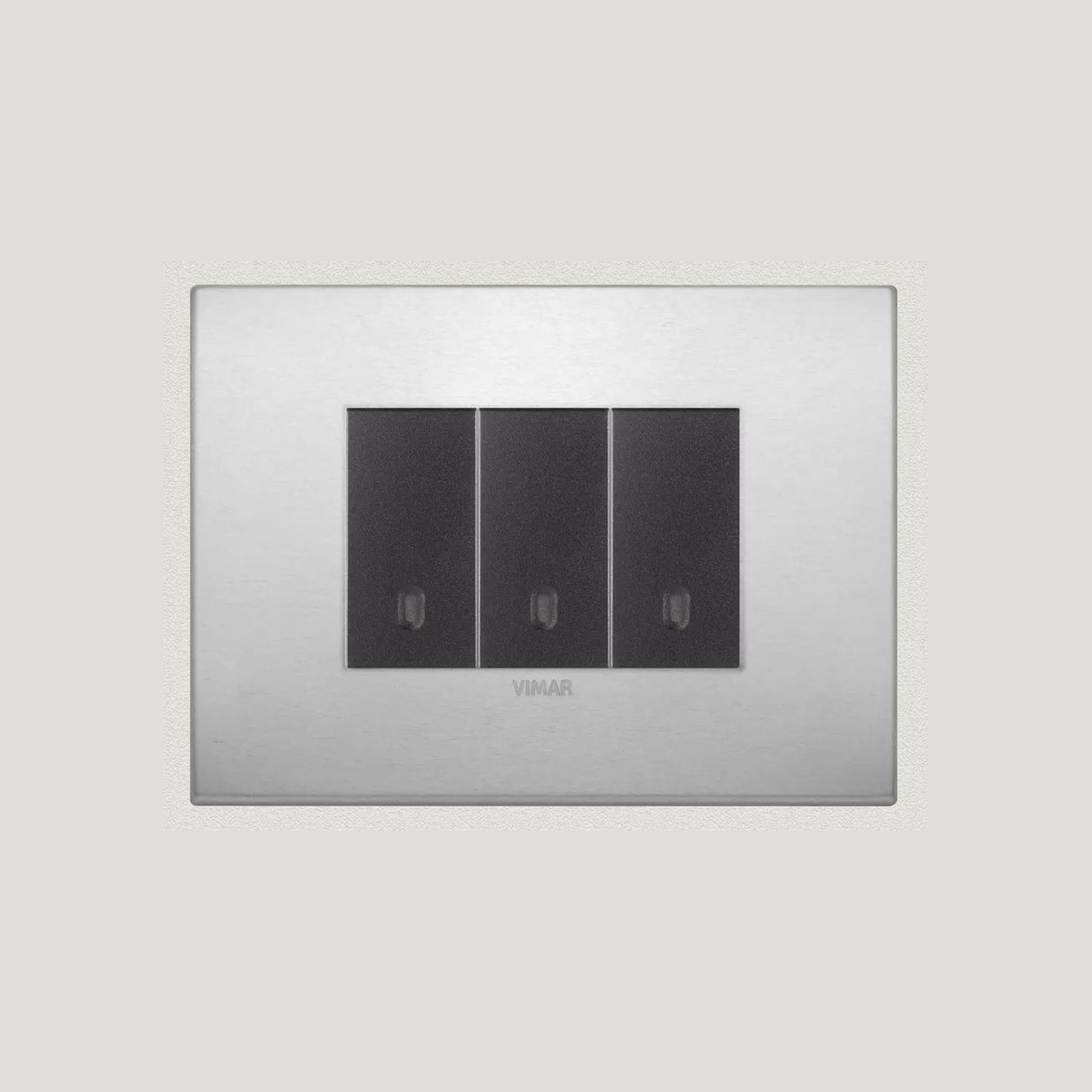 Vimar Eikon Arke Light Switches | Aluminium gallery detail image