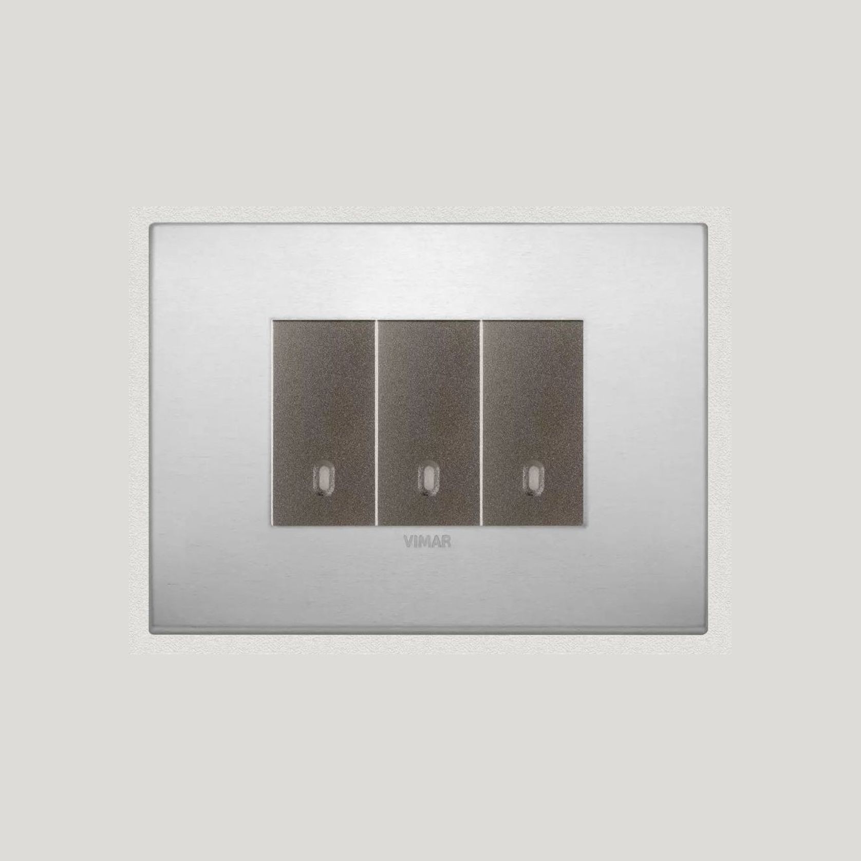 Vimar Eikon Arke Light Switches | Aluminium gallery detail image