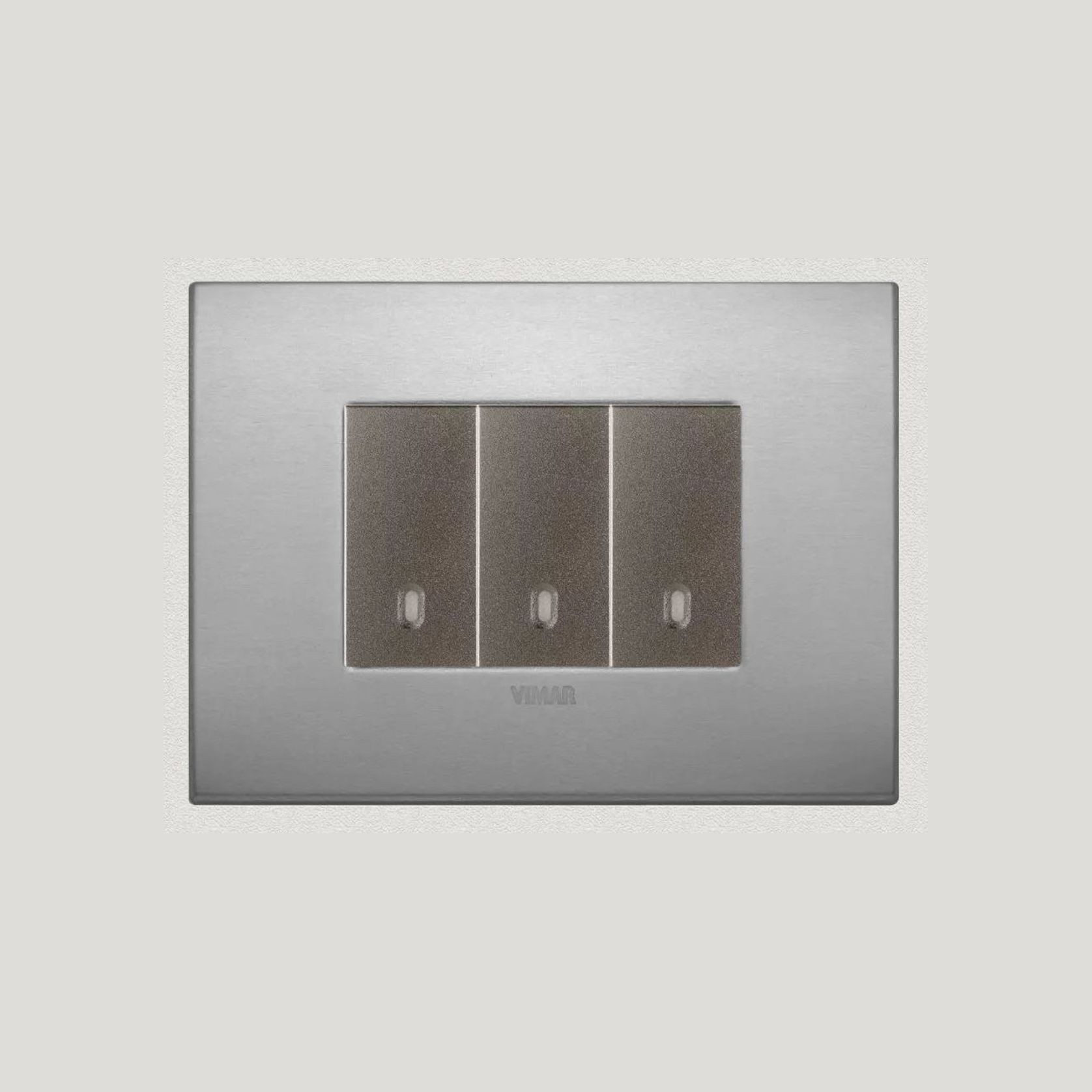 Vimar Eikon Arke Light Switches | Aluminium gallery detail image