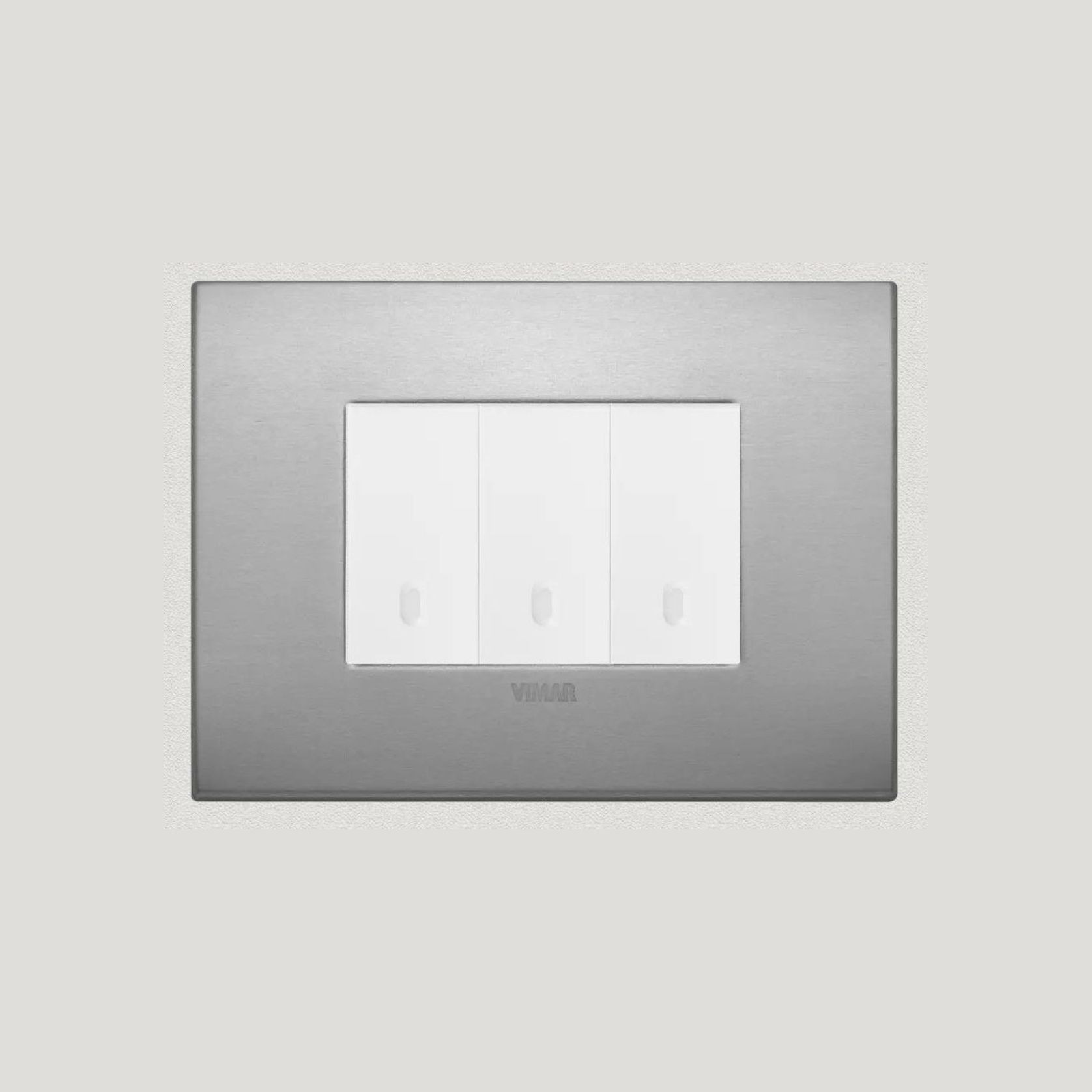 Vimar Eikon Arke Light Switches | Aluminium gallery detail image