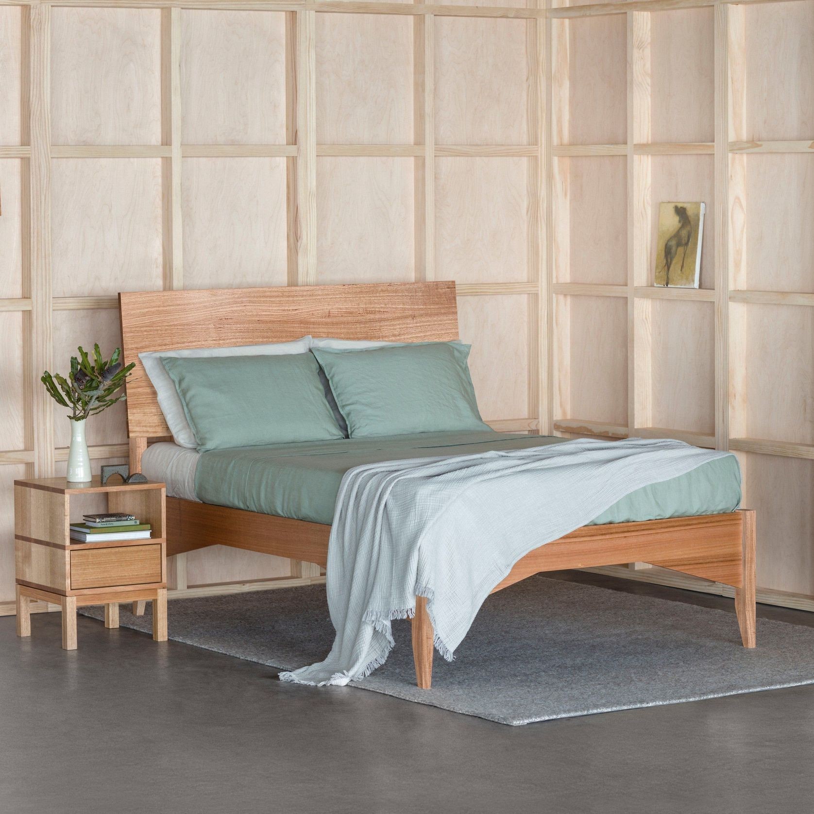 Archie with Headboard Timber Bed Frame gallery detail image