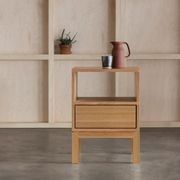 Huey Double Timber Bedside Table gallery detail image