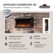 Astound 50 FlexMount Electric Fireplace gallery detail image