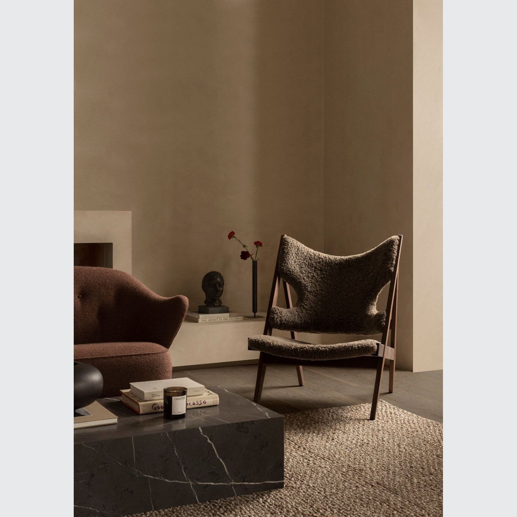 Audo CPH Knitting Lounge Chair, Sheepskin gallery detail image