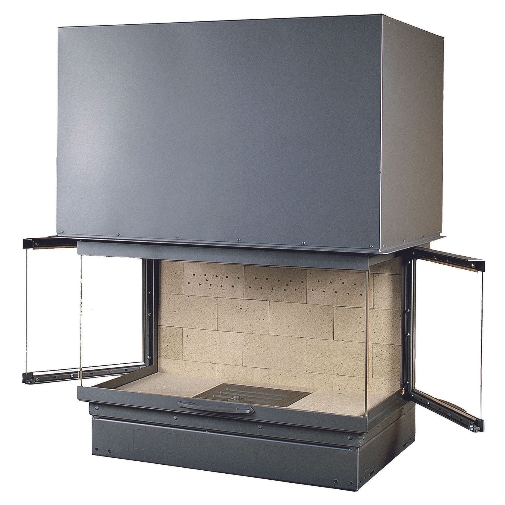 Axis H1200 3V 3 Sided Wood Fireplace gallery detail image