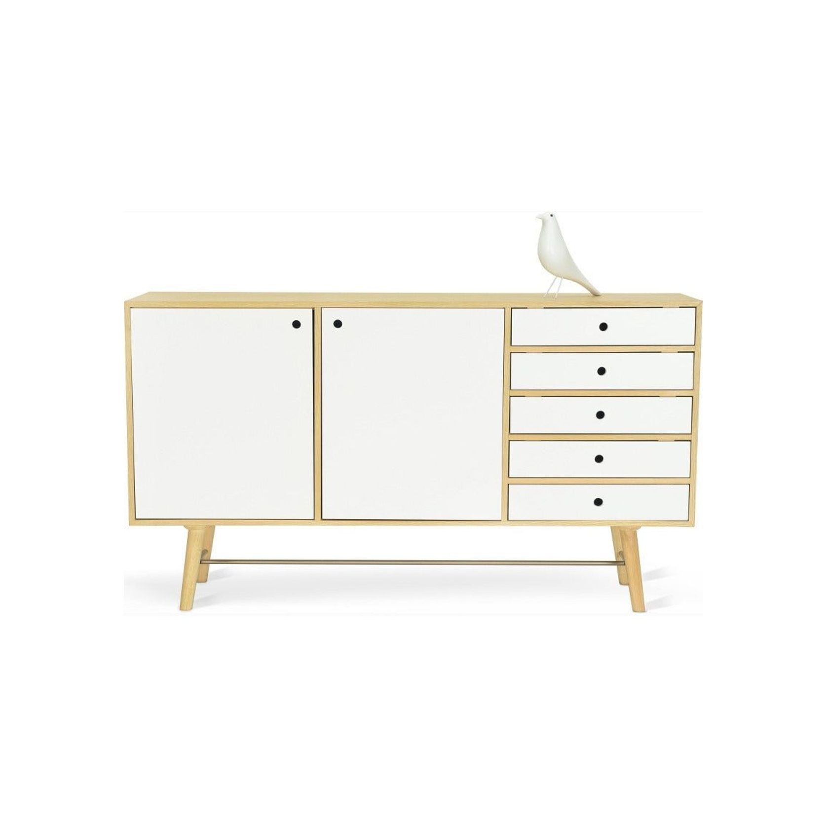 AXTELL Sideboard Buffet 180cm - White & Oak gallery detail image