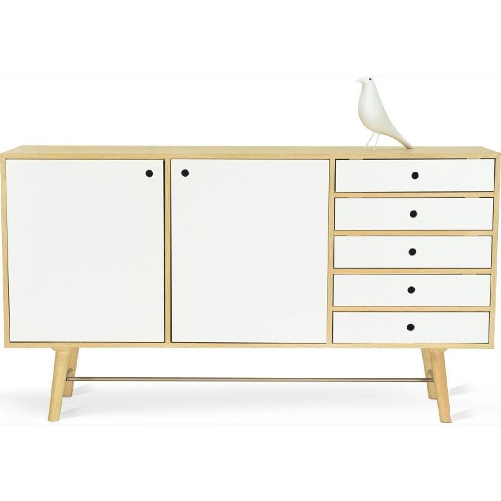 AXTELL Sideboard Buffet 180cm - White & Oak gallery detail image