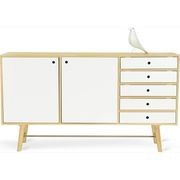 AXTELL Sideboard Buffet 180cm - White & Oak gallery detail image