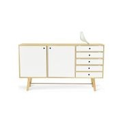 AXTELL Sideboard Buffet 180cm - White & Oak gallery detail image