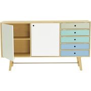 AXTELL Sideboard Buffet 180cm - White & Oak gallery detail image