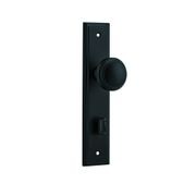 Iver Paddington Door Knob Stepped Backplate Privacy Matt Black 12838P85 - Customise to your needs gallery detail image
