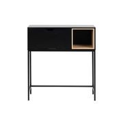 BATLEY Study Desk Console 91.5cm - Black & Natural gallery detail image