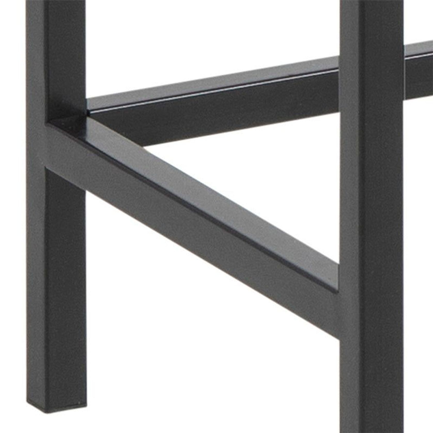 BATLEY Study Desk Console 91.5cm - Black & Natural gallery detail image