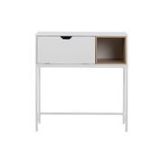 BATLEY Study Desk Console 91.5cm - White & Natural gallery detail image