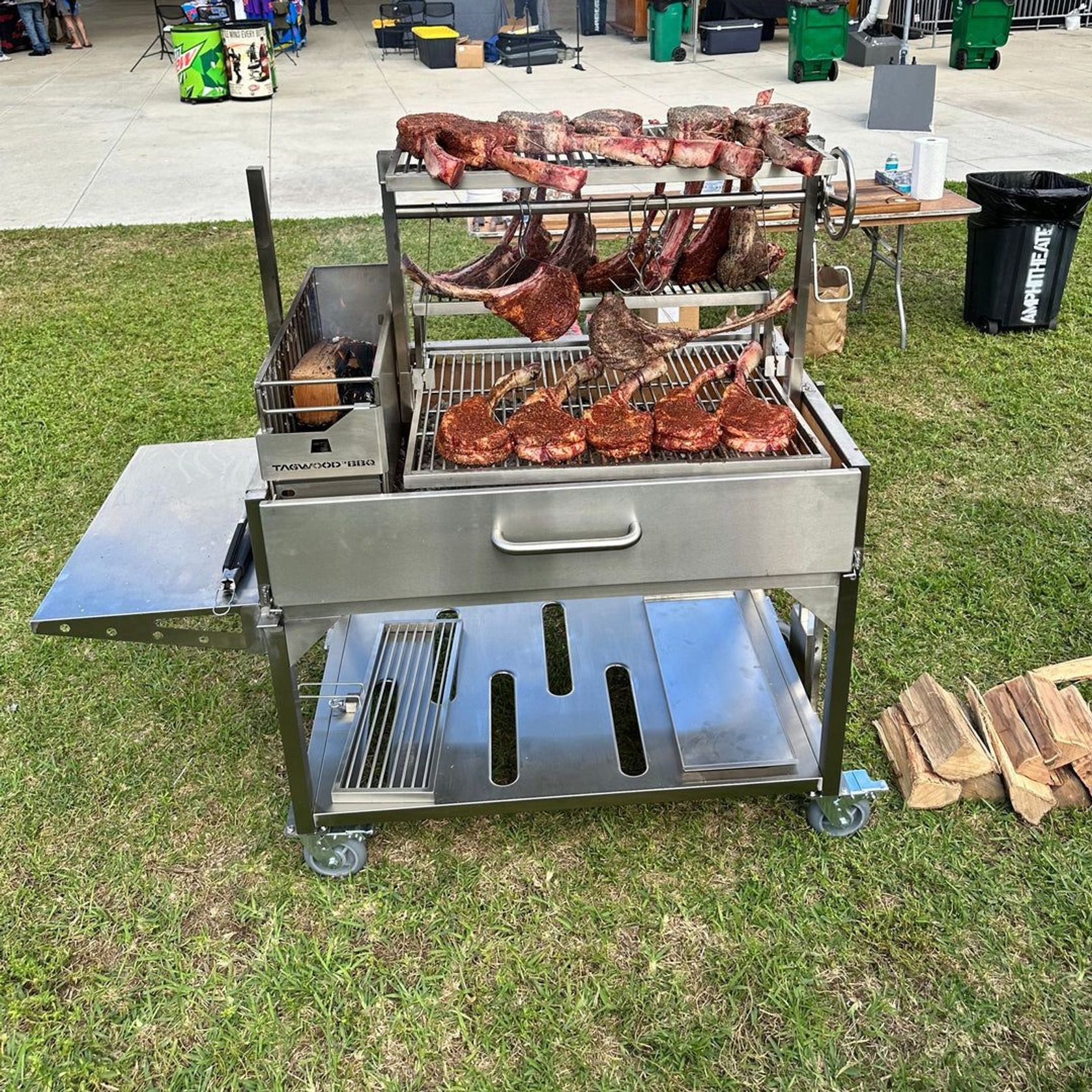 Tagwood BBQ23SS XL Argentine Charcoal & Woodfired Parrilla Grill gallery detail image