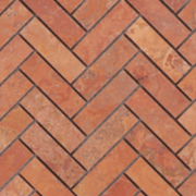 Red Travertine Honed Herringbone gallery detail image