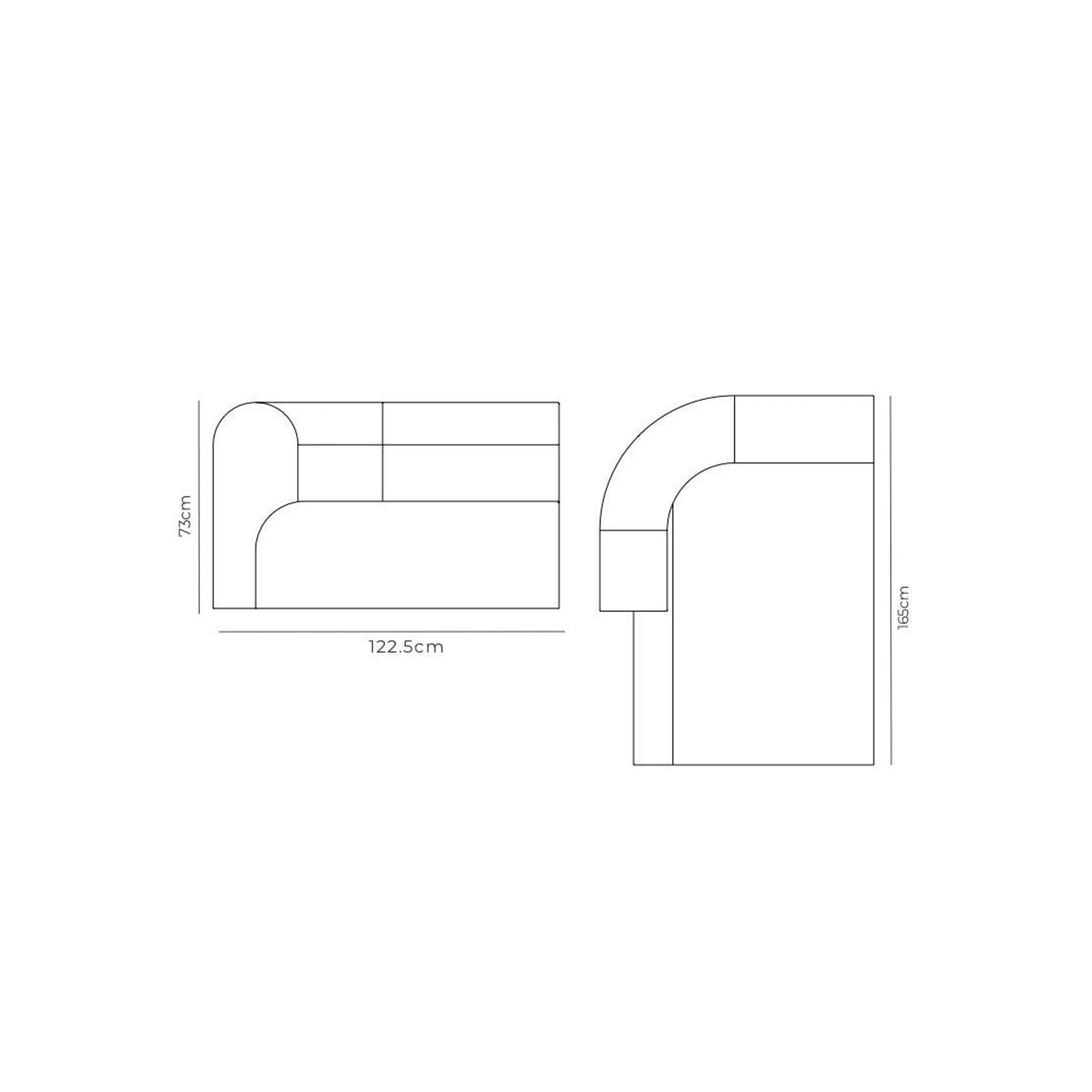 Berg Left Chaise Module - Eden Leaf gallery detail image