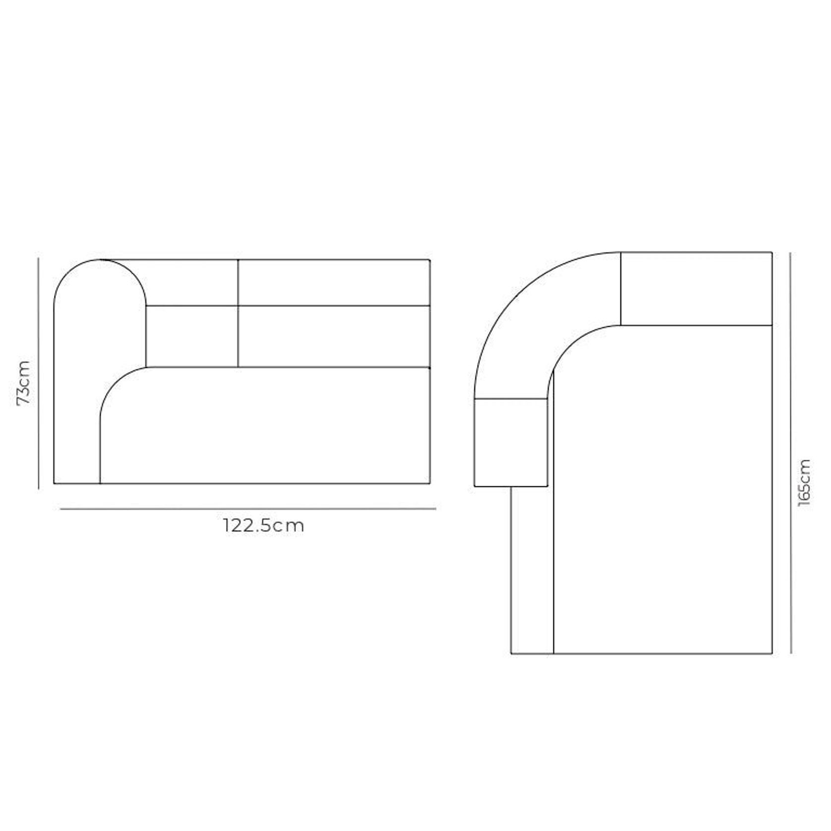 Berg Left Chaise Module - Eden Leaf gallery detail image