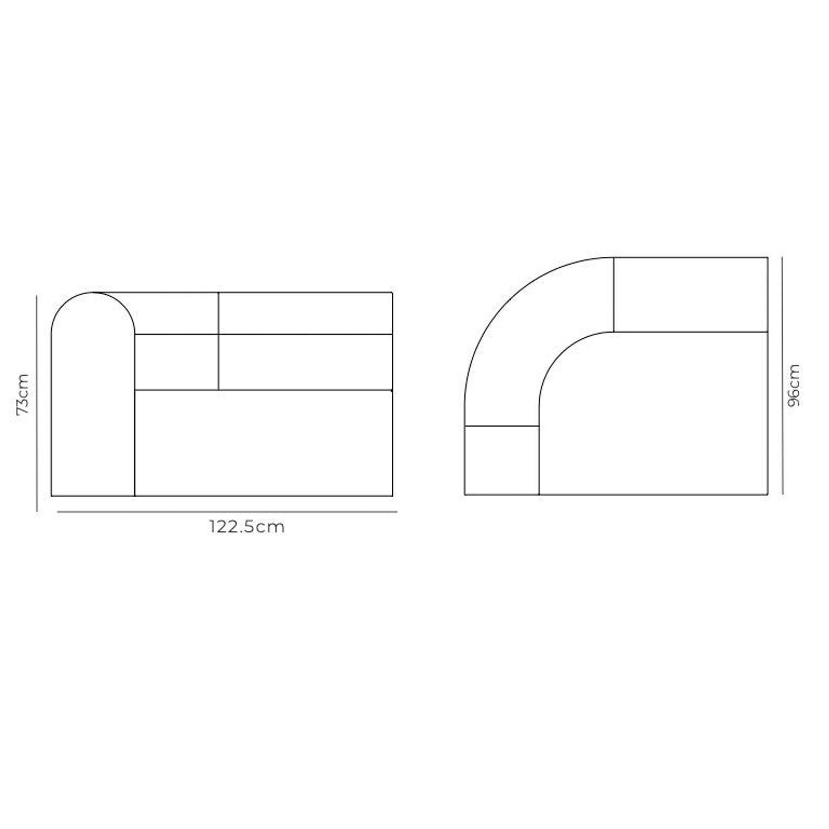 Berg Left Corner Module - Eden Leaf gallery detail image