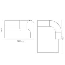 Berg Right Chaise Module - Eden Leaf gallery detail image