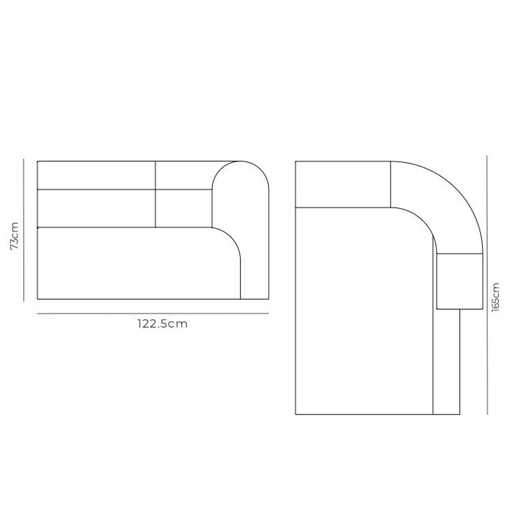 Berg Right Chaise Module - Eden Leaf gallery detail image