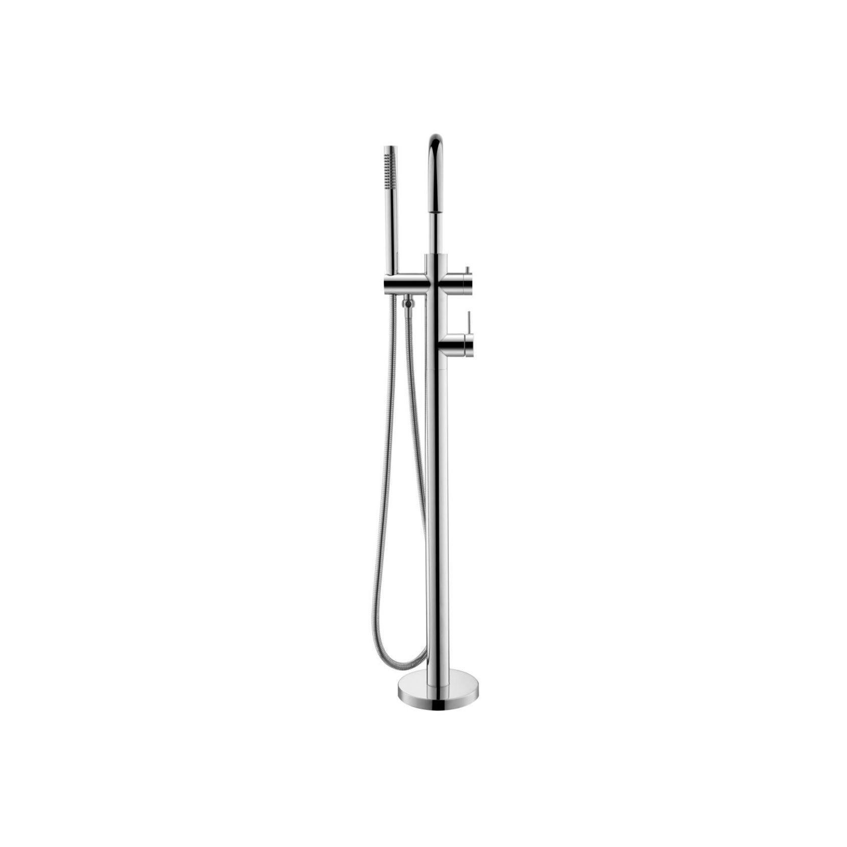 Mica Freestanding Bath Mixer with Hand Shower gallery detail image