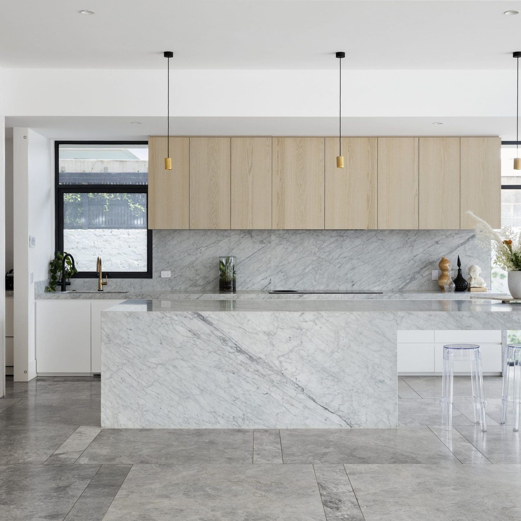 Bianco Carrara Marble Benchtop gallery detail image