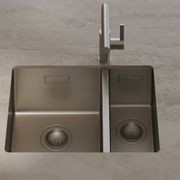 Box Lux 55 Double Stainless Steel Sink gallery detail image