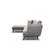 RANNI 3 Seater Sofa With Left Chaise - Warm Grey gallery detail image