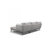 RANNI 3 Seater Sofa With Right Chaise - Warm Grey gallery detail image