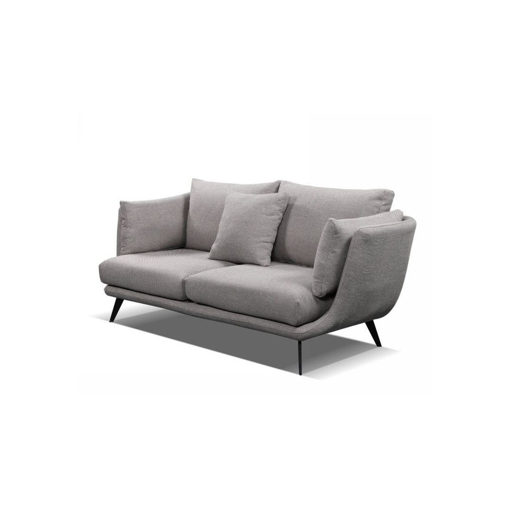 RANNI 3 Seater Sofa - Warm Grey gallery detail image
