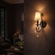 ARIA - Hampton Single Arm Wall Sconce - Dark Bronze gallery detail image