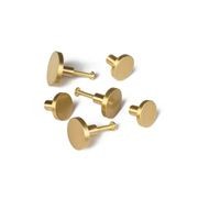Solid Brass Kitchen Button Round Knobs gallery detail image