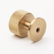 Solid Brass Knurled Kitchen Drawer Knobs gallery detail image