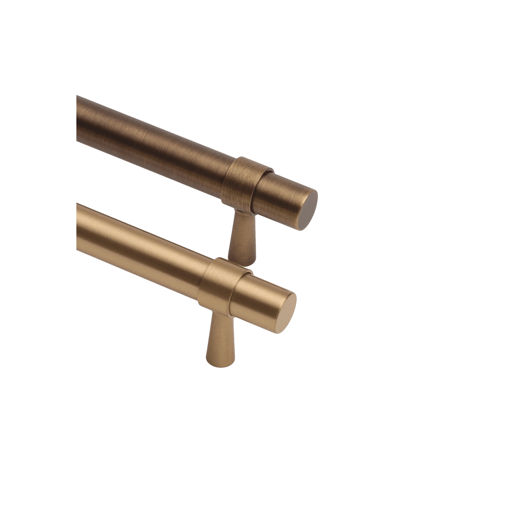 KT&CO Kitchen drawer handles Brushed brass/ Aged brass Mildura gallery detail image