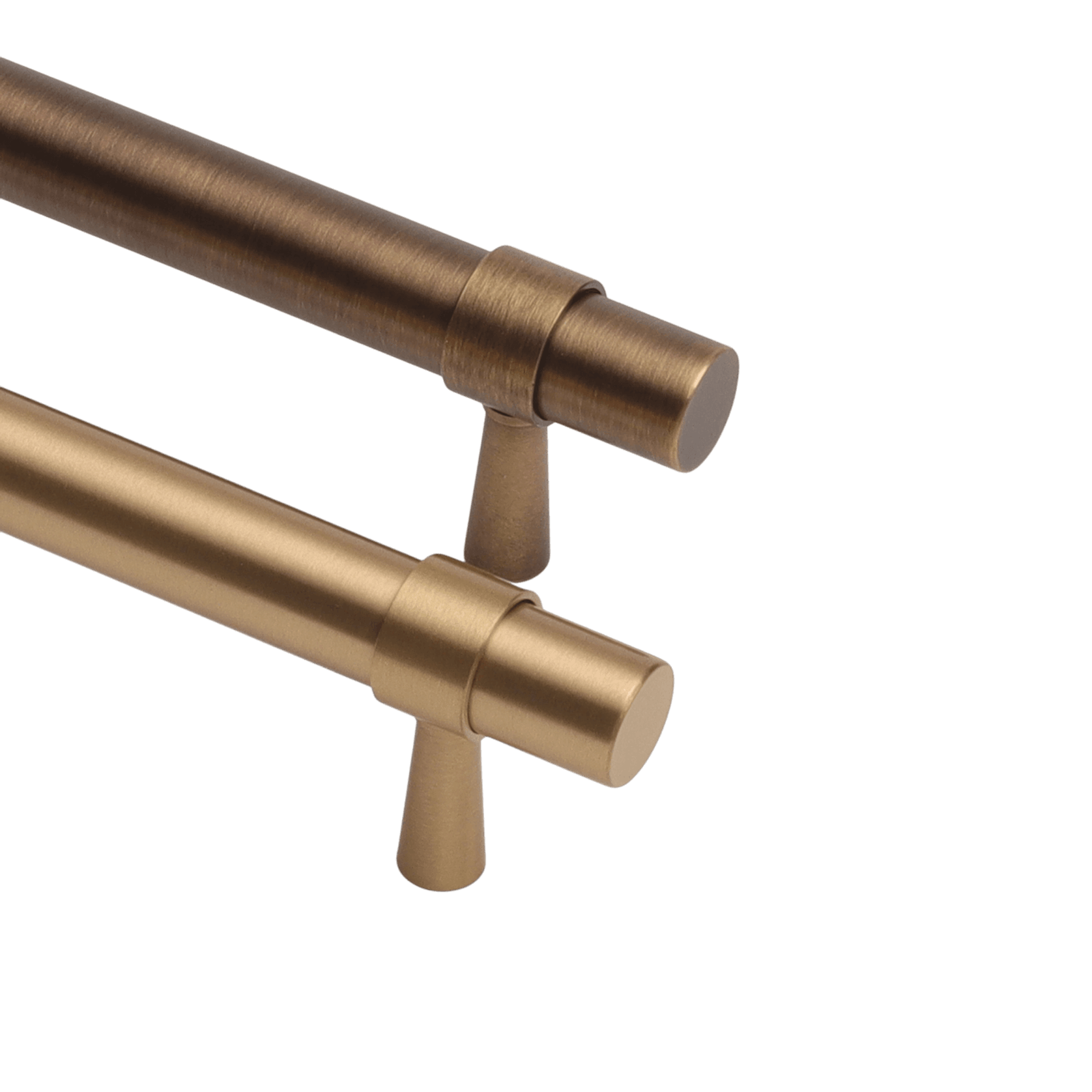 KT&CO Kitchen drawer handles Brushed brass/ Aged brass Mildura gallery detail image