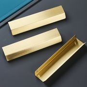 Jervis Bay Solid Brass Lip Pull Cabinet Handles gallery detail image