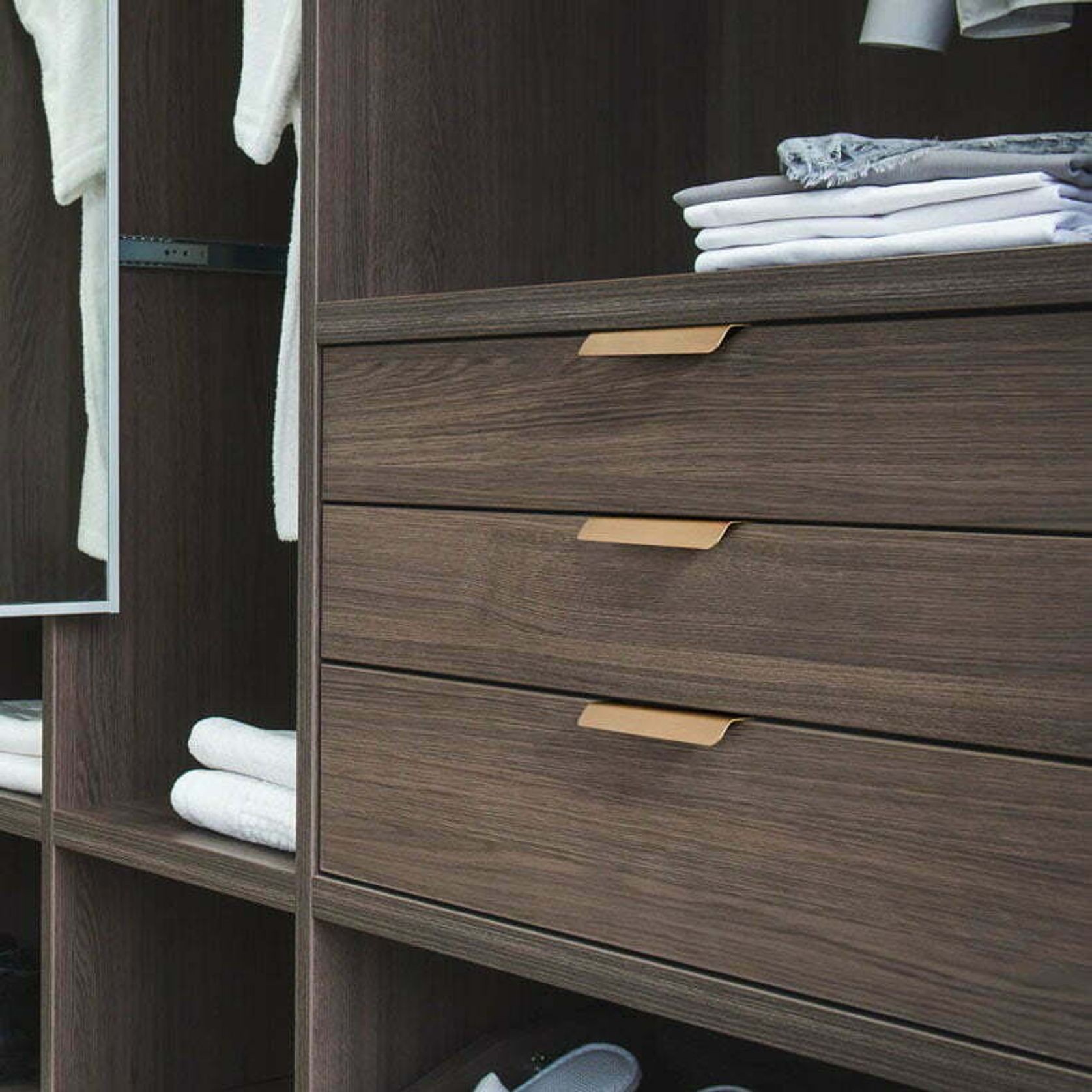 Jervis Bay Solid Brass Lip Pull Cabinet Handles gallery detail image