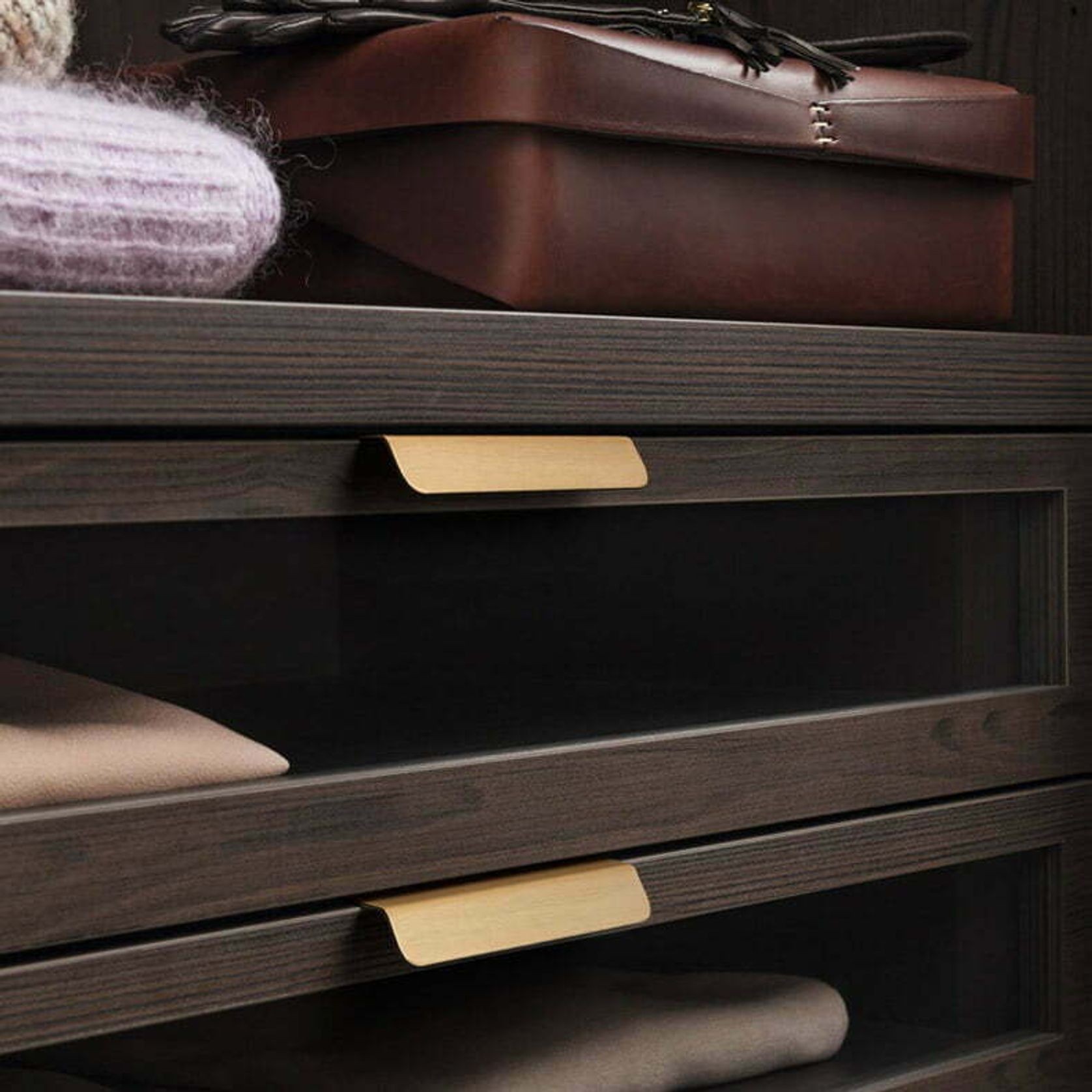 Jervis Bay Solid Brass Lip Pull Cabinet Handles gallery detail image