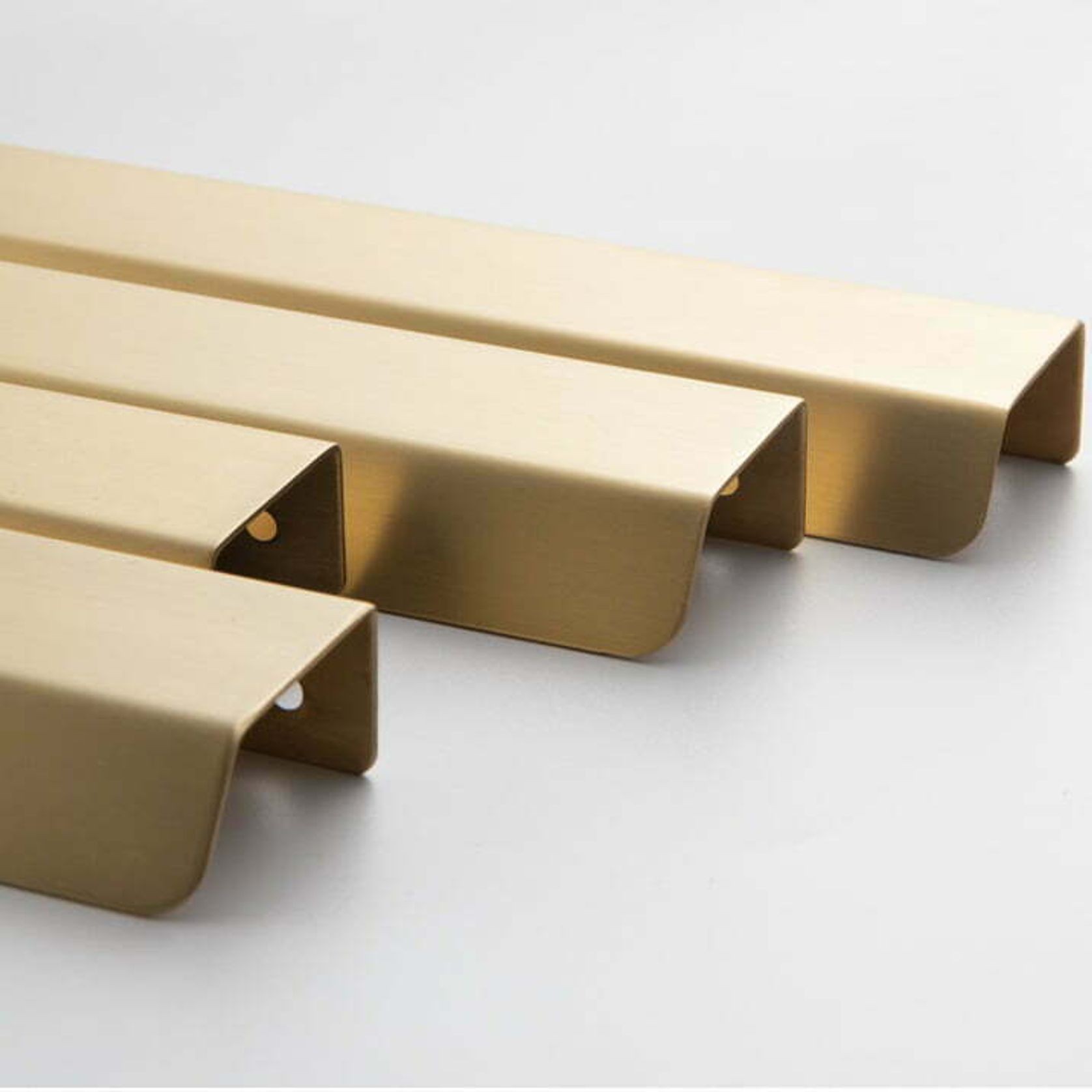 Jervis Bay Solid Brass Lip Pull Cabinet Handles gallery detail image