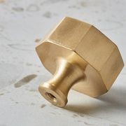 Octagon Solid Brass Cabinet Knobs gallery detail image