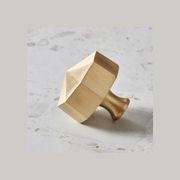 Octagon Solid Brass Cabinet Knobs gallery detail image