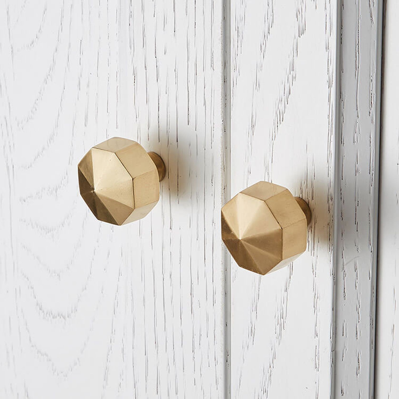 Octagon Solid Brass Cabinet Knobs gallery detail image
