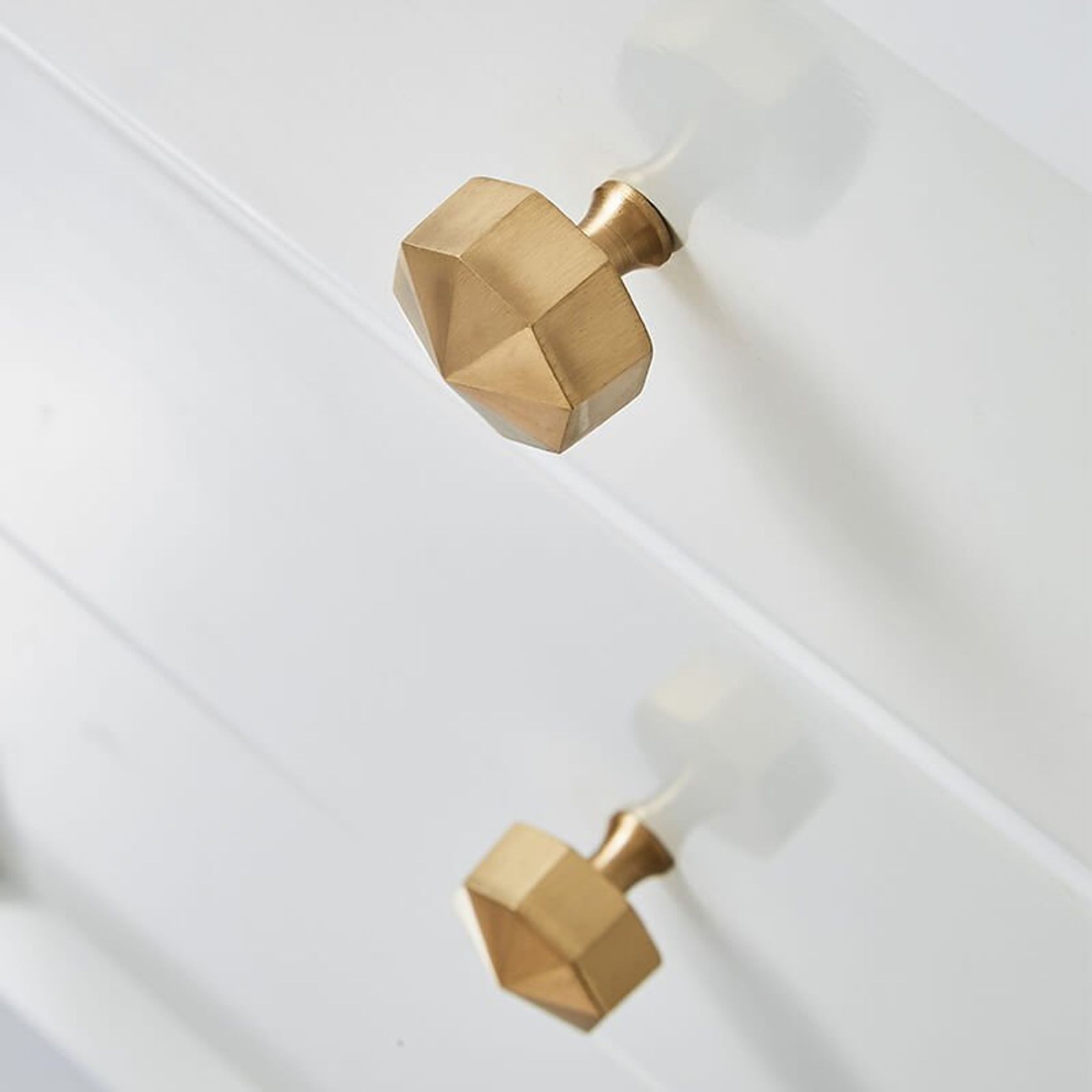Octagon Solid Brass Cabinet Knobs gallery detail image