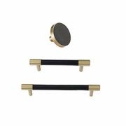Leather and Solid Brass Drawer Handles gallery detail image