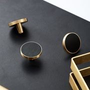 Leather and Solid Brass Drawer Handles gallery detail image