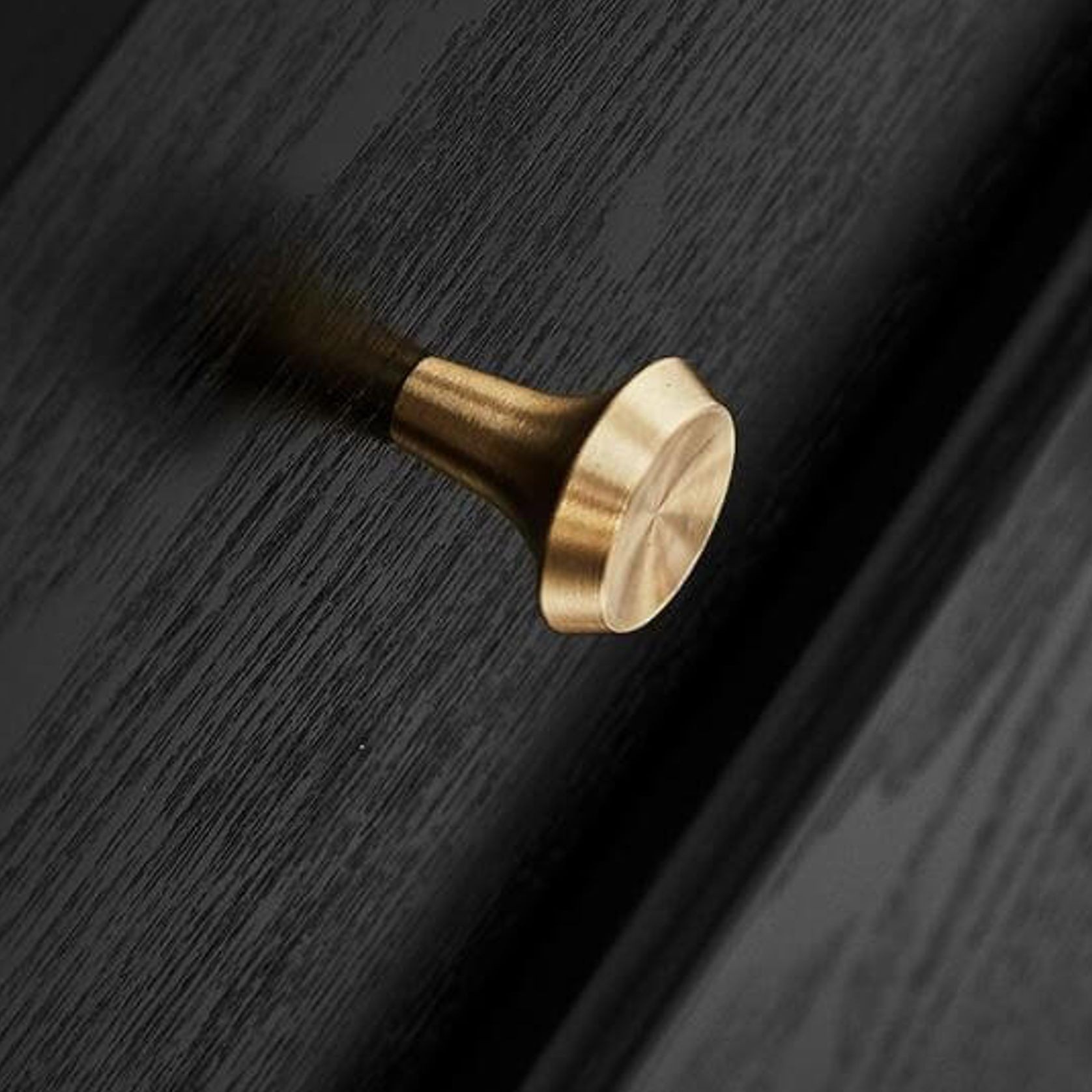 Round Solid Brass Kitchen Knobs gallery detail image