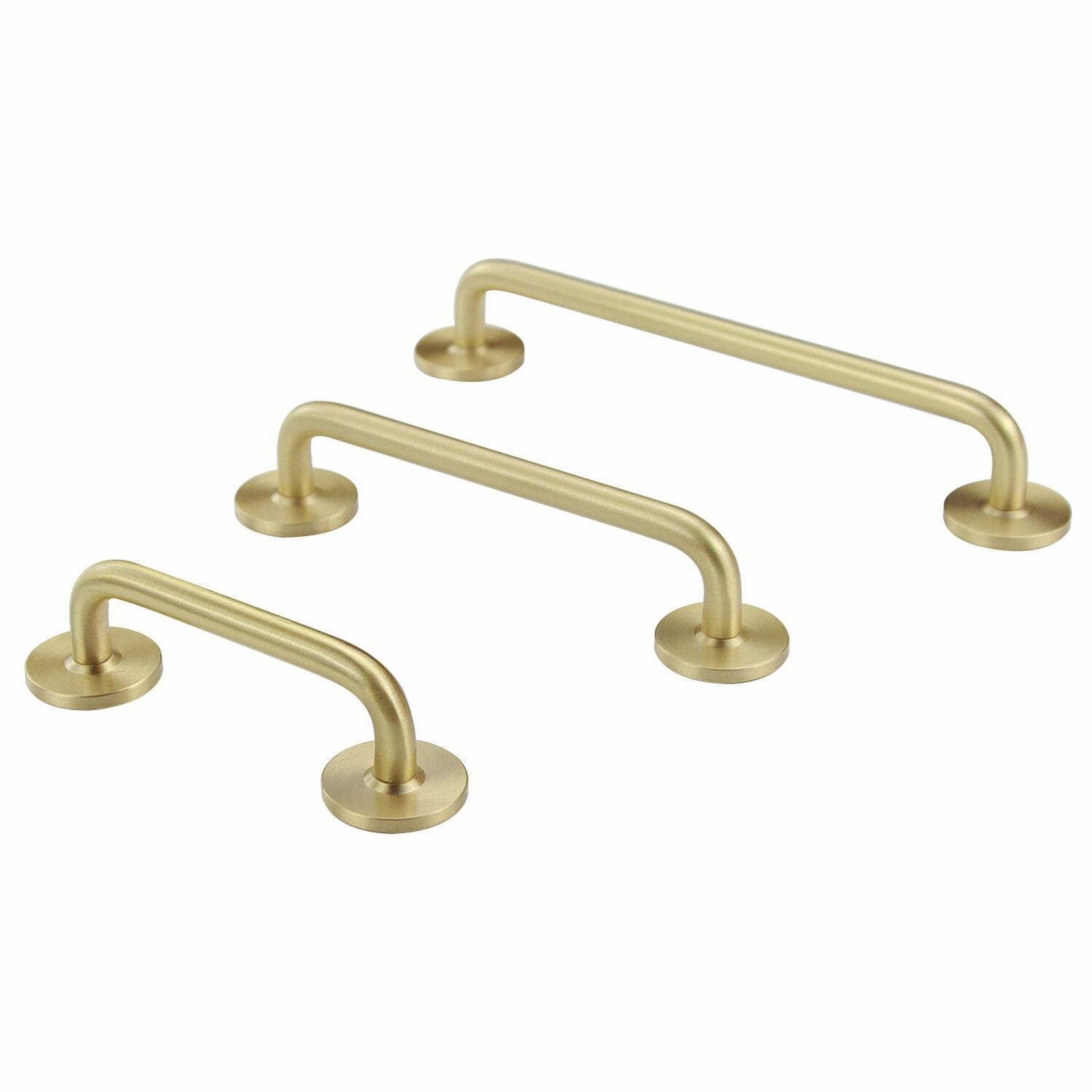 kitchen drawer handles whitehaven solid brass gallery detail image