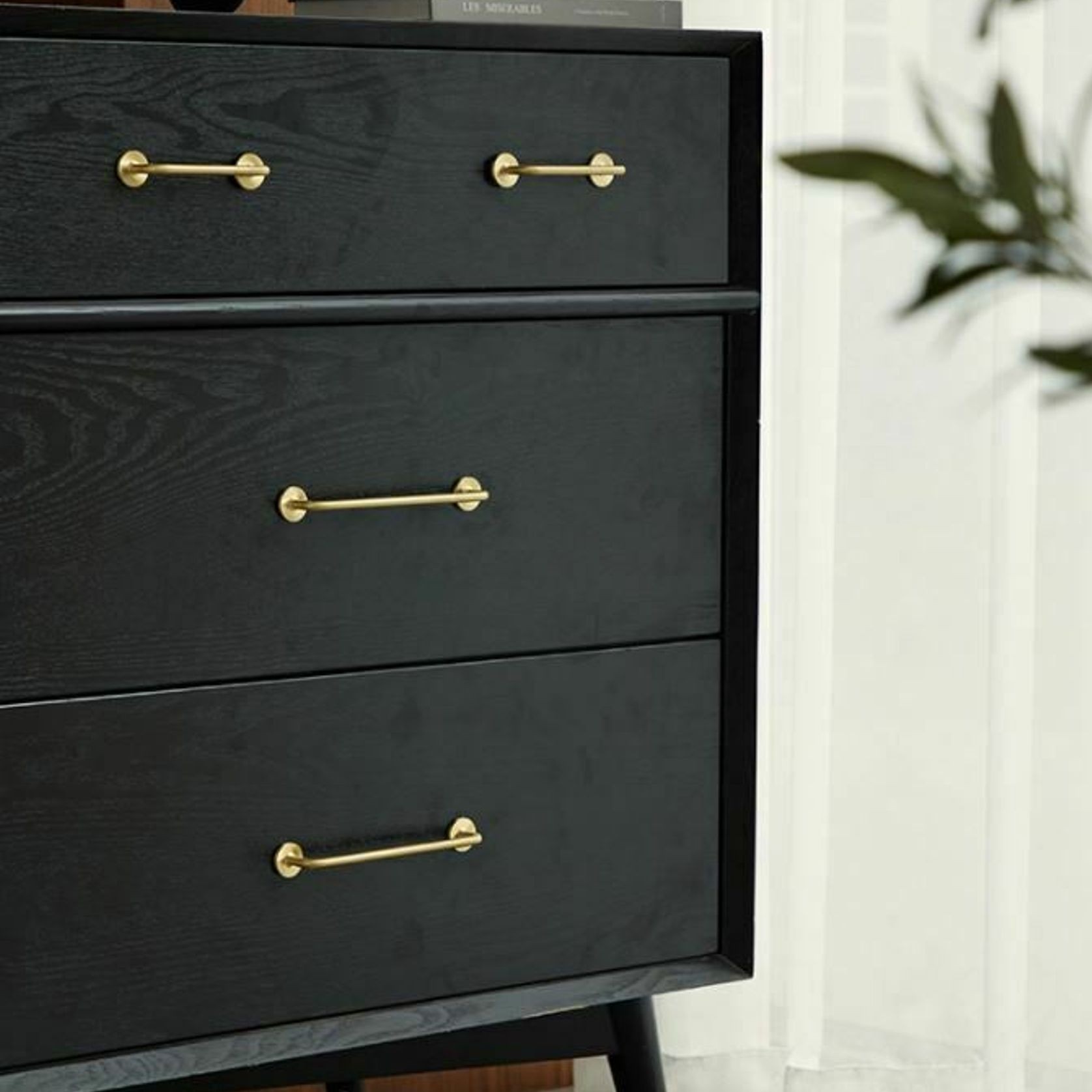 kitchen drawer handles whitehaven solid brass gallery detail image